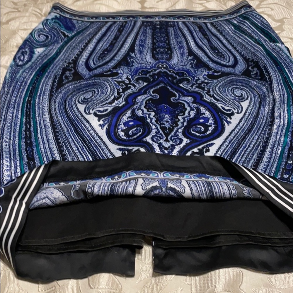 Macy's I-N-C Women's Black & Blue Pencil Skirt 4 - Picture 7 of 10